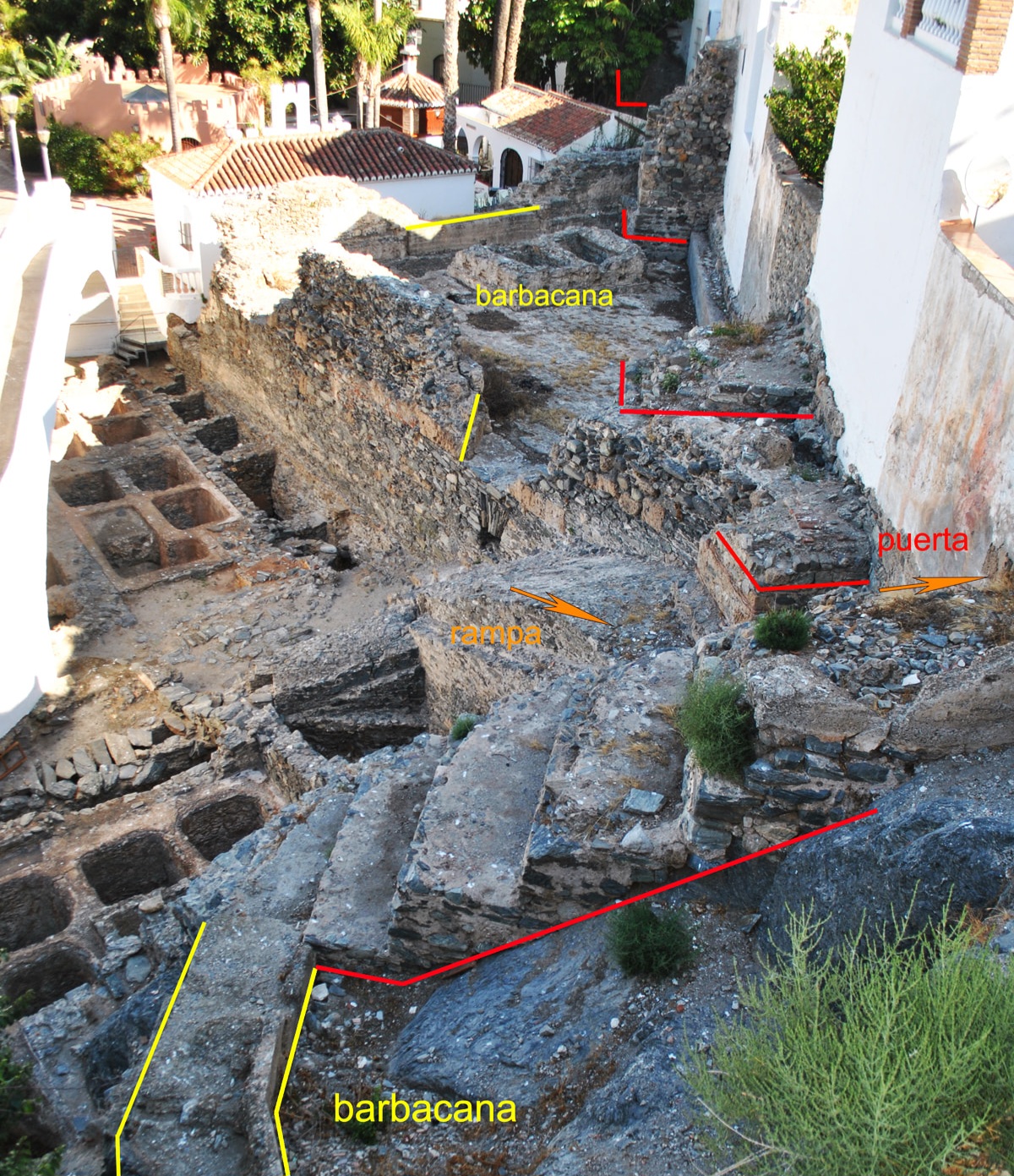 La investigacin arqueolgica llevada a cabo en la 'Muralla de La Alfarera' descubre una puerta Taifa del siglo XI construida con restos romanos en el parque El Majuelo
